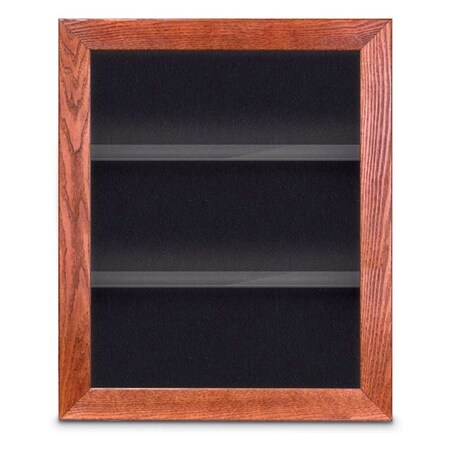 United Visual Products Outdoor Enclosed Combo Board, 42"x32", Gold Frame/Burgundy & Forbo UVCB4232ODG-BURGUN-FORBO
